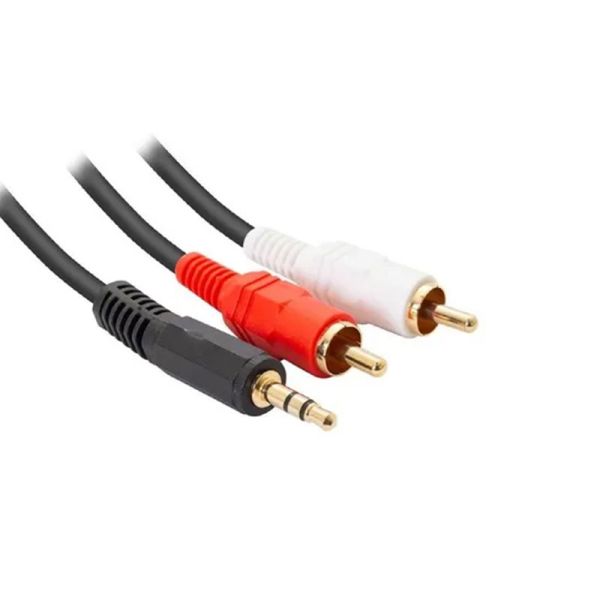 HP AUX 3.5mm to 2RCA Cable 3M - DokanTech #