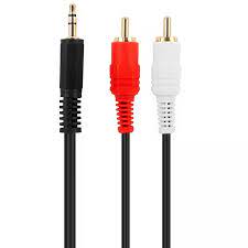 HP AUX 3.5mm to 2RCA Cable 3M - DokanTech #
