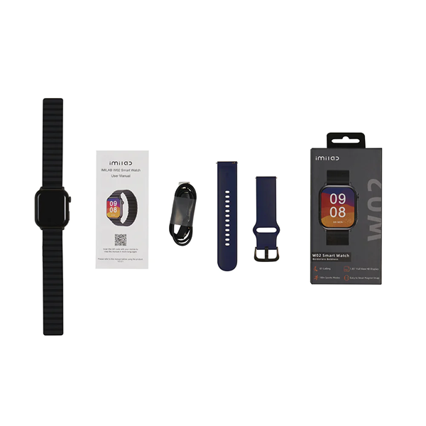 iMilab Smart Watch W02 - Black - DokanTech #