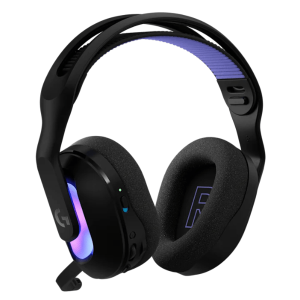 Logitech G522 Lightspeed wireless gaming headset – front view black