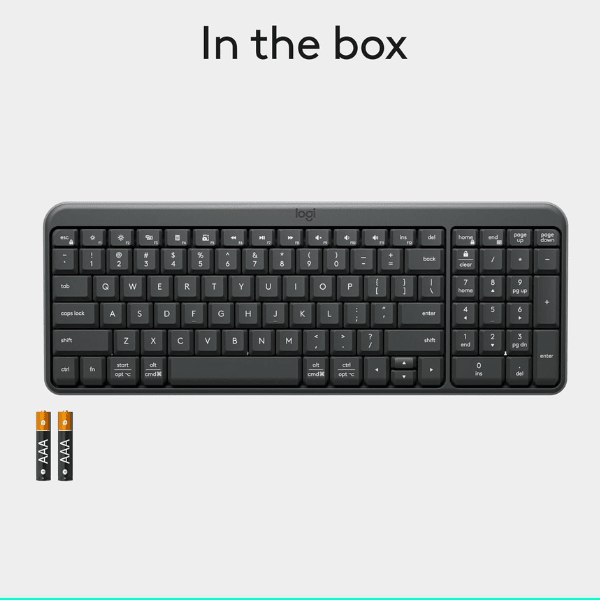Logitech K250 Bluetooth Wireless Keyboard Black Arabic Layout Logitech Egypt