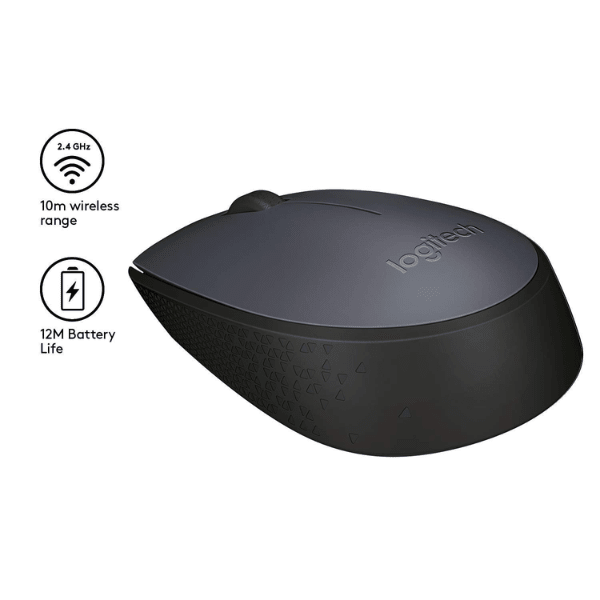 Logitech M171 wireless mouse – desk lifestyle