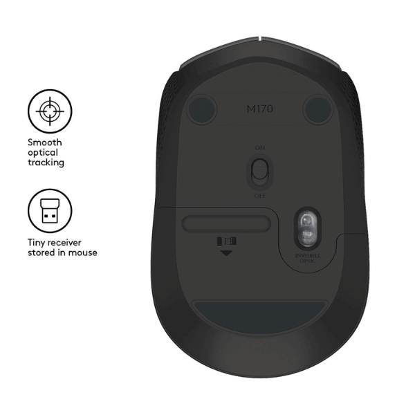 Logitech M170 Wireless Mouse 2.4 Ghz easy to use & high quality Logitech Egypt
