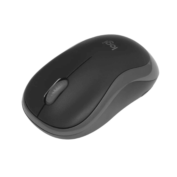 Logitech M186 wireless mouse – desk lifestyle