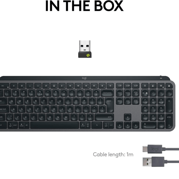 Logitech MX Keys S Wireless Keyboard, - Graphite (English layout) Logitech Egypt