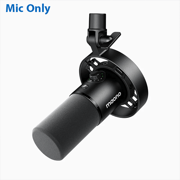 Maono PD300X USB/XLR dynamic microphone no XLR cable included – front view black
