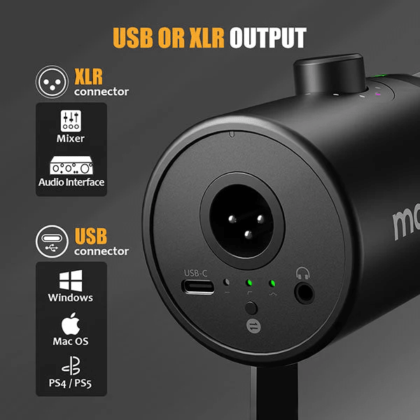 MAONO PD400X USB/XLR Podcast Dynamic Microphone with Desktop Stand Maono Egypt
