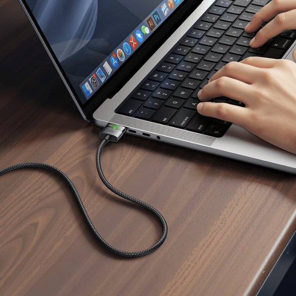 Mcdodo Cab Luma 140W USB - C to MagSafe 3 Cable – 2m, LED Indicator, Black Mcdodo Egypt