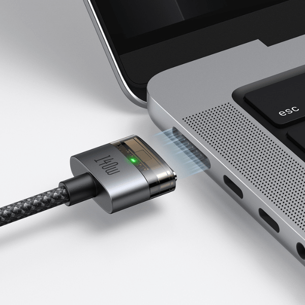 Mcdodo Cab Luma 140W USB - C to MagSafe 3 Cable – 2m, LED Indicator, Black Mcdodo Egypt