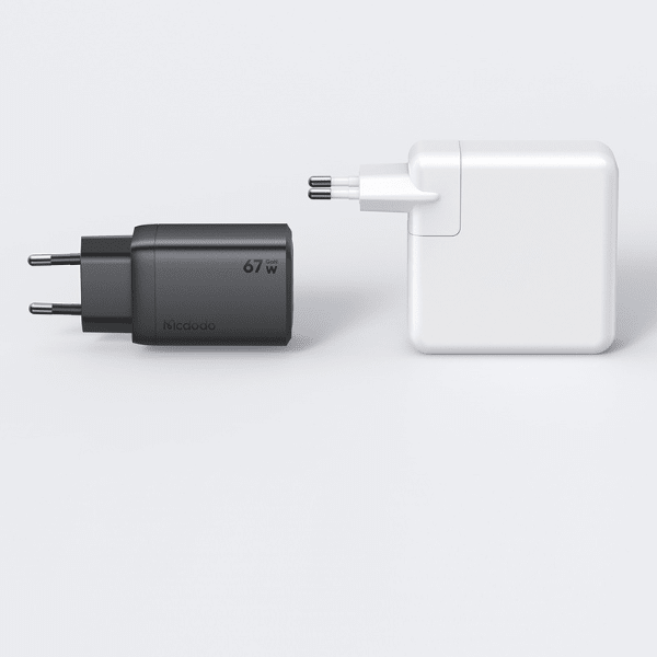 Mcdodo GaN Mini 67W Charger – 2 USB - C & 1 USB - A, Fast Charging Black Mcdodo Egypt