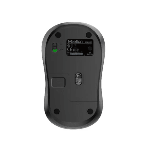 Meetion BTM185 Wireless 2.4G&Blueetooth Silent Mouse - Black Meetion Egypt