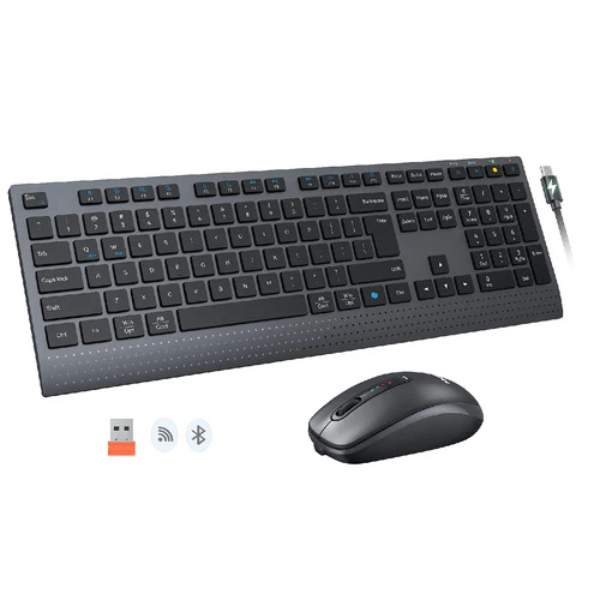Meetion C2000 Rechargeable Wireless Keyboard and Mouse Combo Ara/En Meetion Egypt