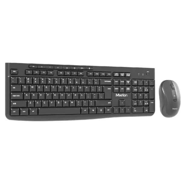 Meetion CW295 Silent 2.4G Wireless Keyboard Mouse Combo Ara/En - Black Meetion Egypt