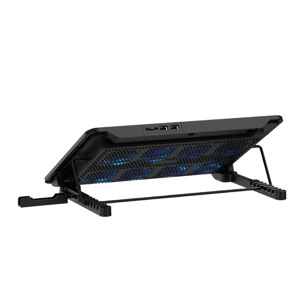 Rapoo CF300 8 - Fan Laptop Cooling Pad with Adjustable Height – Black Rapoo Egypt