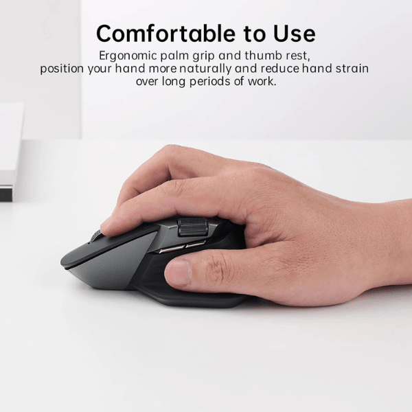 Rapoo MT760 Multi - mode Wireless Optical Mouse - Light Black Rapoo Egypt