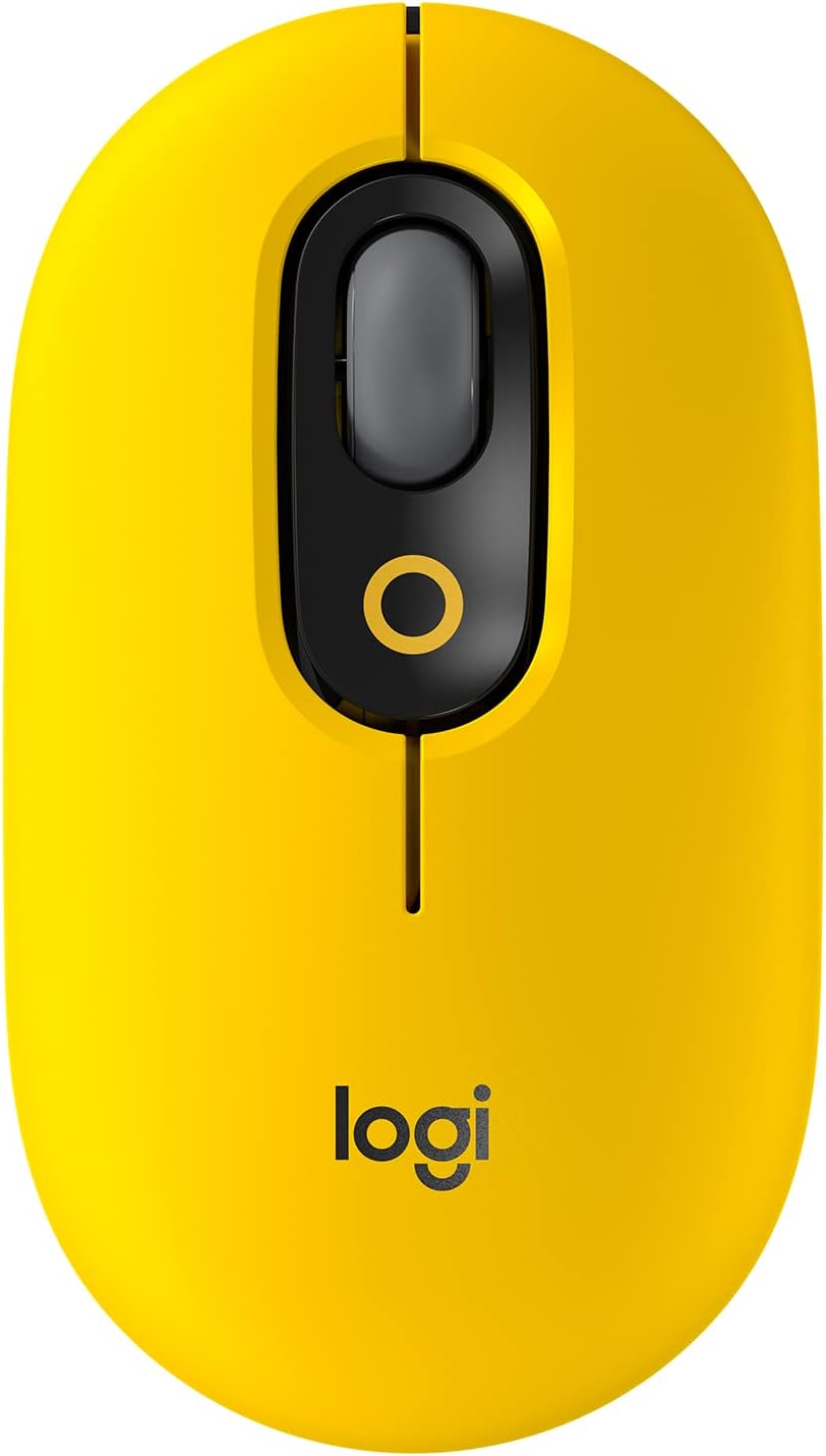 Logitech POP Mouse, Wireless Mouse with Customisable Emojis, SilentTouch Technology, Precision/Speed Scroll, Compact Design, Bluetooth, Multi-Device, OS Compatible - DokanTech #