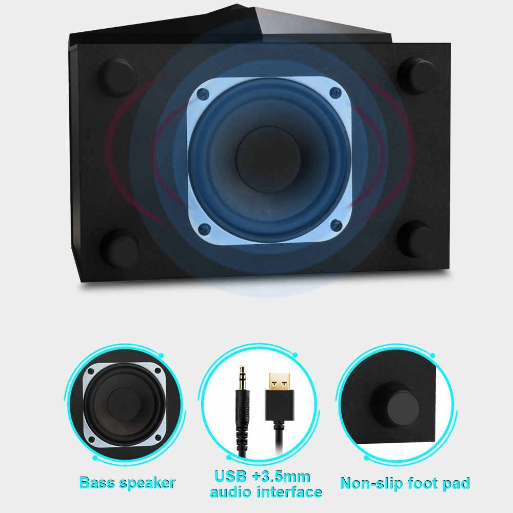 Redragon GS700 gaming speakers – gaming desk lifestyle