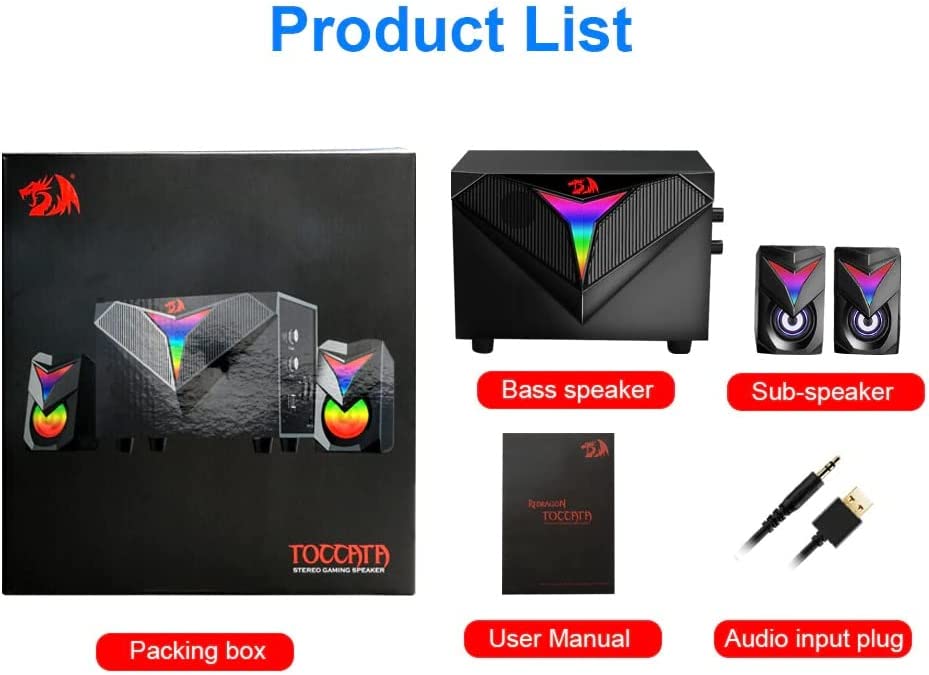 Redragon GS700 gaming speakers – satellite speakers