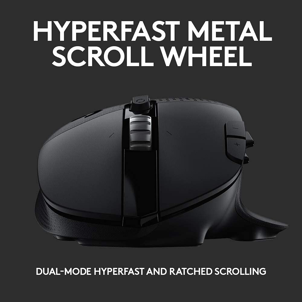Logitech G G604 Lightspeed Wireless Gaming Mouse with 15 programmable Controls, up to 240 Hour Battery Life, Dual Wireless connectivity Modes, Hyper-Fast Scroll Wheel - DokanTech #