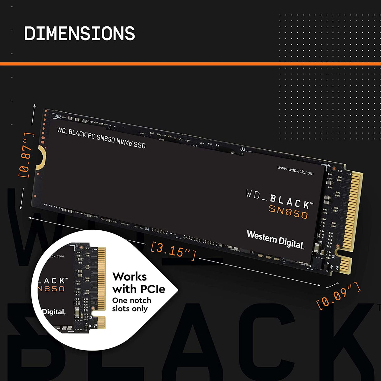 WD Black SN850 NVMe SSD – M.2 2280 form factor