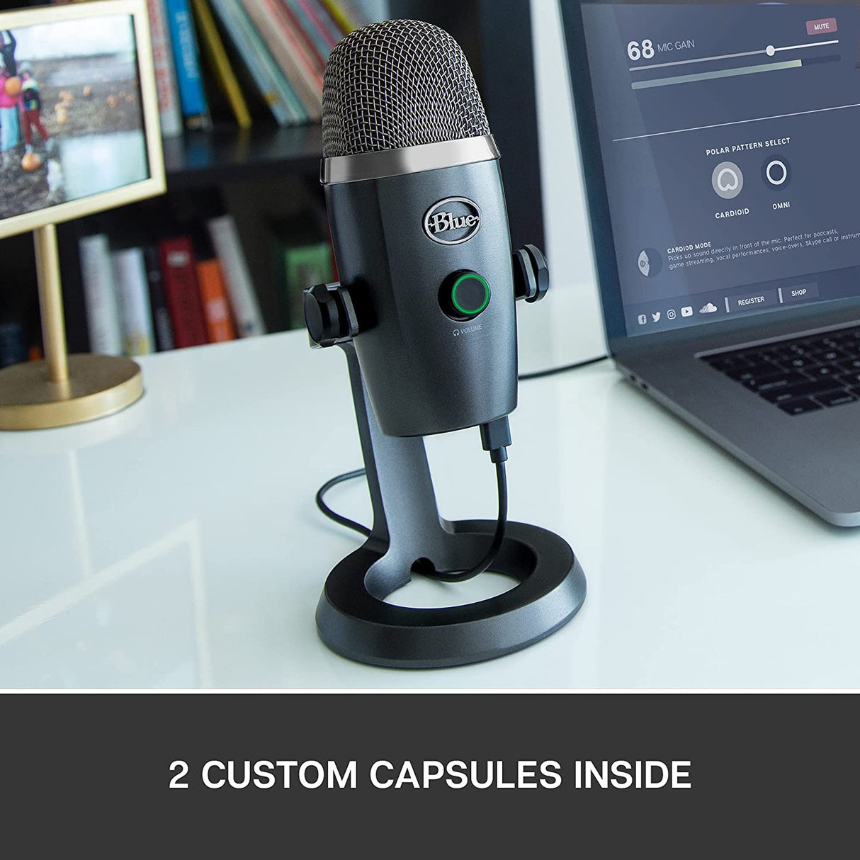 Logitech Yeti Nano Streaming Microphone With Blue Voice - Grey - DokanTech #