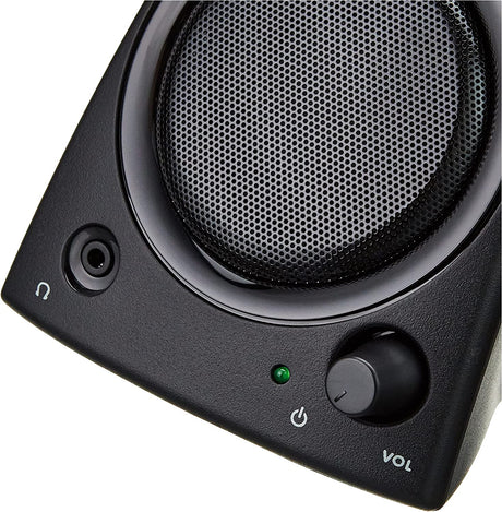 Logitech Z130 STEREO SPEAKERS WITH STRONG BASS, 10W Peak/5W RMS power.