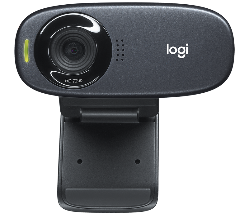 Logitech C310 HD webcam – clip mount detail