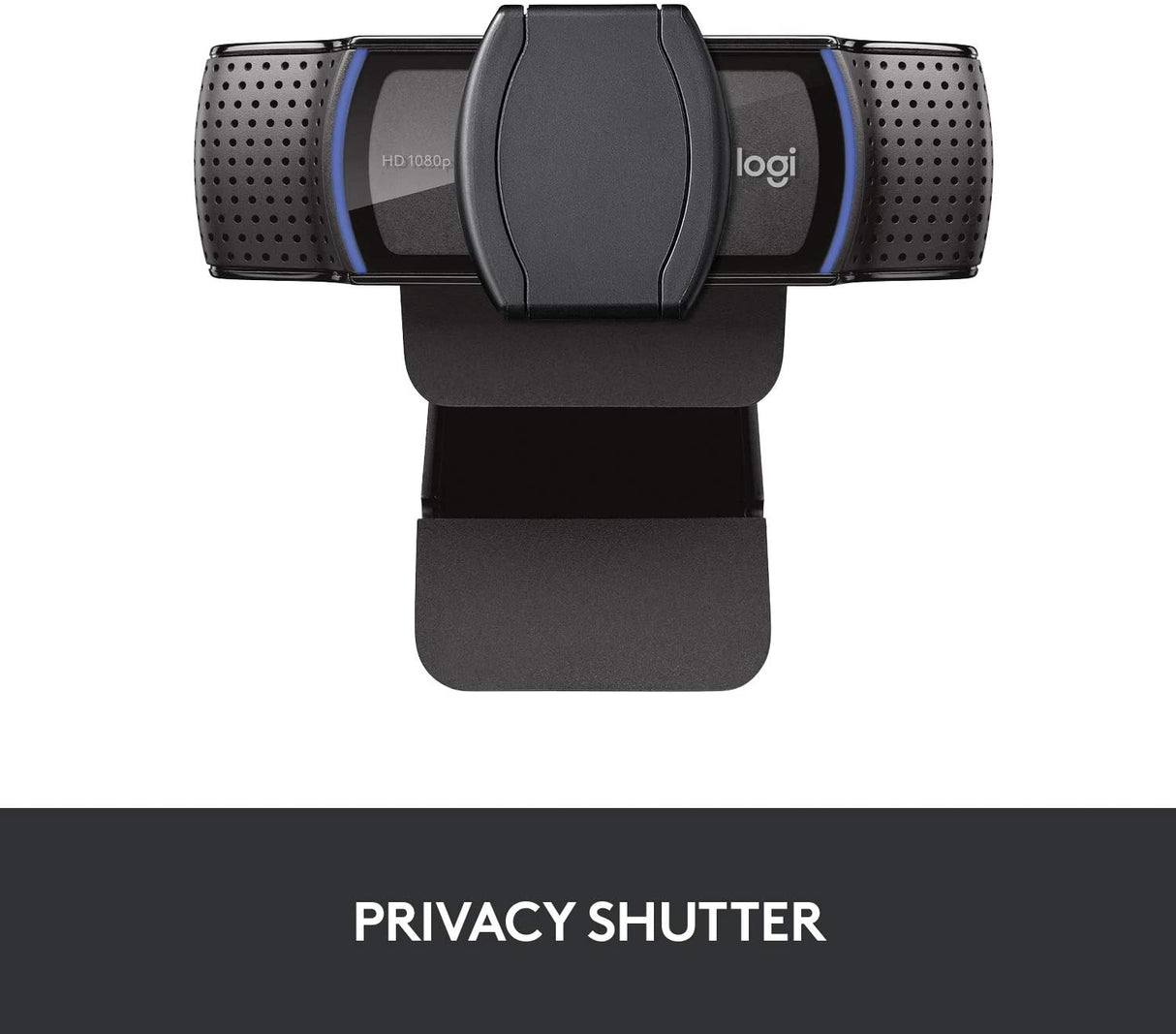 Logitech C920s Pro webcam – privacy shutter closed
