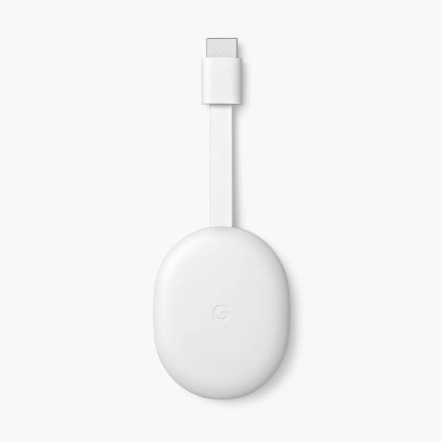 Google Chromecast With Google TV  - Watch Movies, Shows in 4K HDR - Snow - DokanTech #