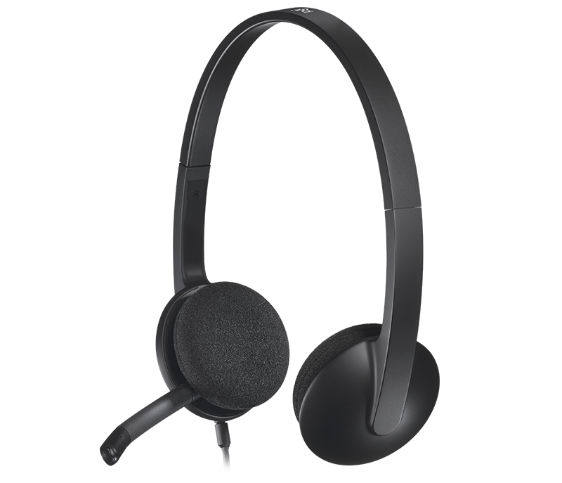 Logitech H340 Stereo USB Headset - Black - DokanTech #