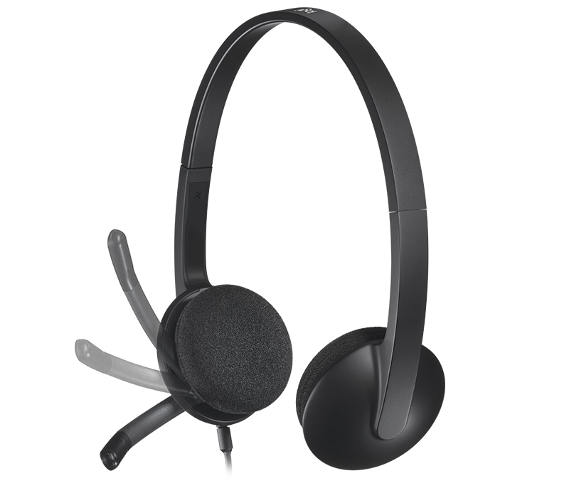 Logitech H340 Stereo USB Headset - Black - DokanTech #