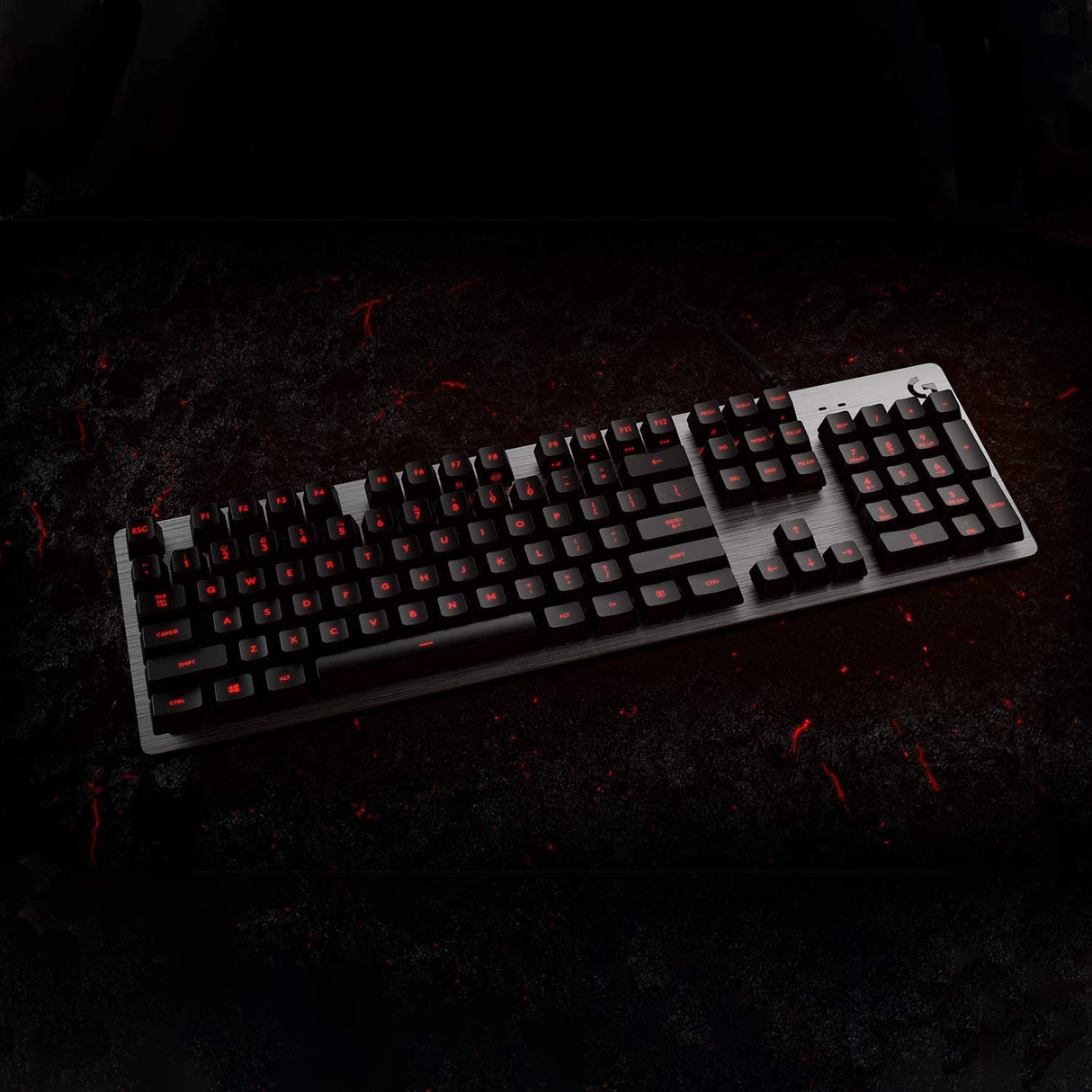 Logitech G413 Carbon mechanical keyboard – top view