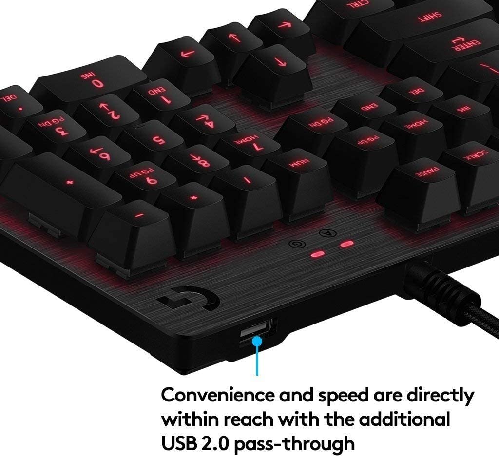 Logitech G413 Carbon mechanical keyboard – aircraft aluminum top