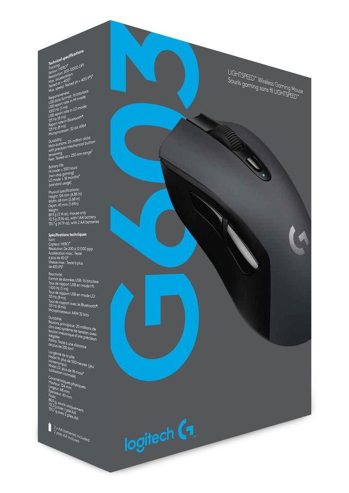 Logitech G603 Lightspeed gaming mouse – gaming desk lifestyle
