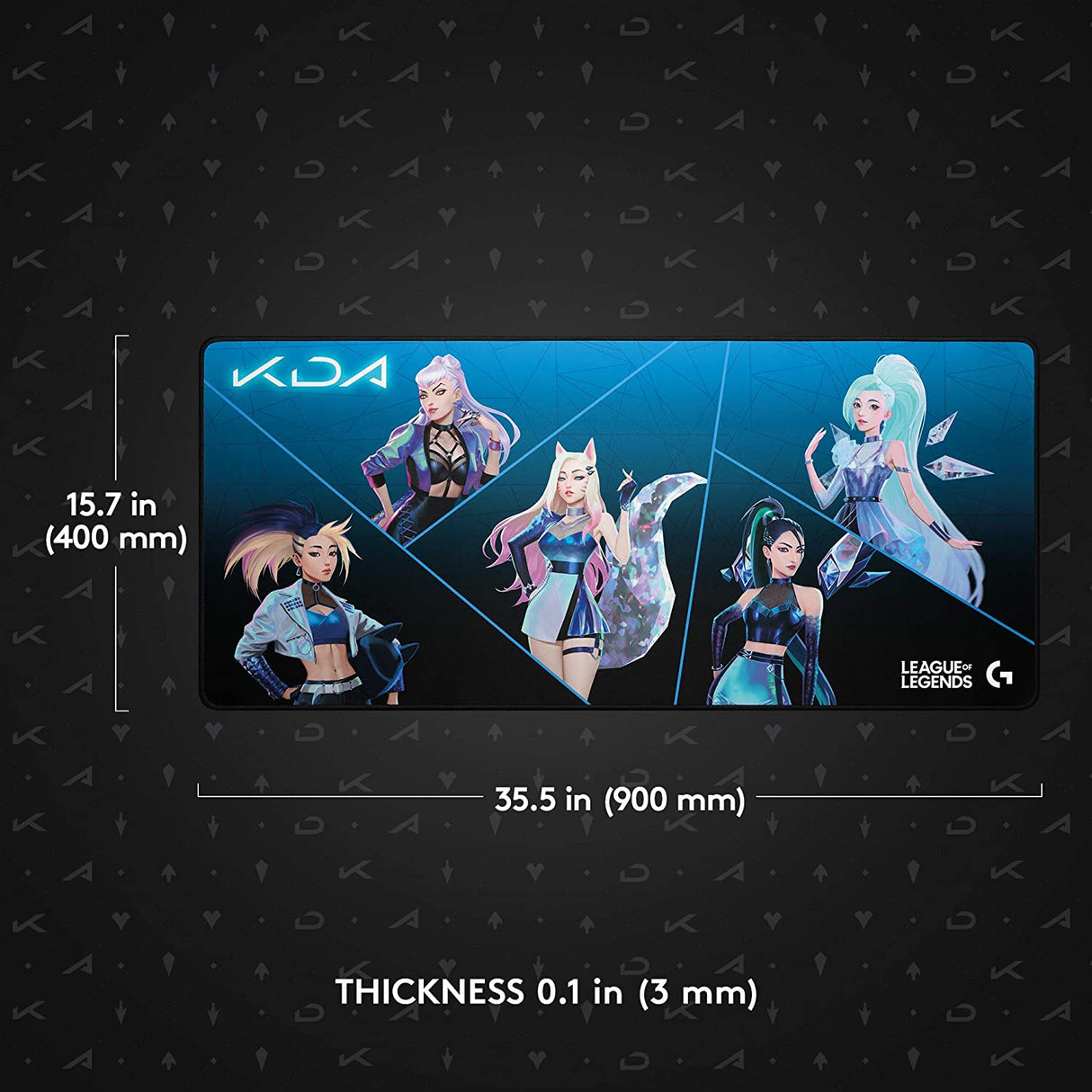 Logitech G840 XL Gaming Mouse Pad KDA - DokanTech #