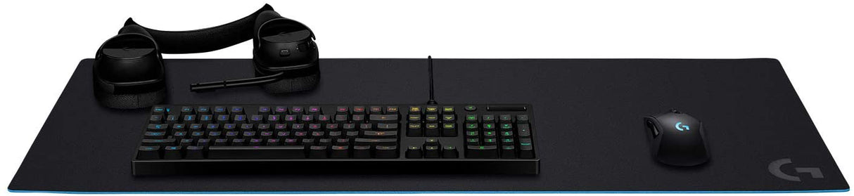 Logitech G840 XL gaming mouse pad – on gaming desk setup