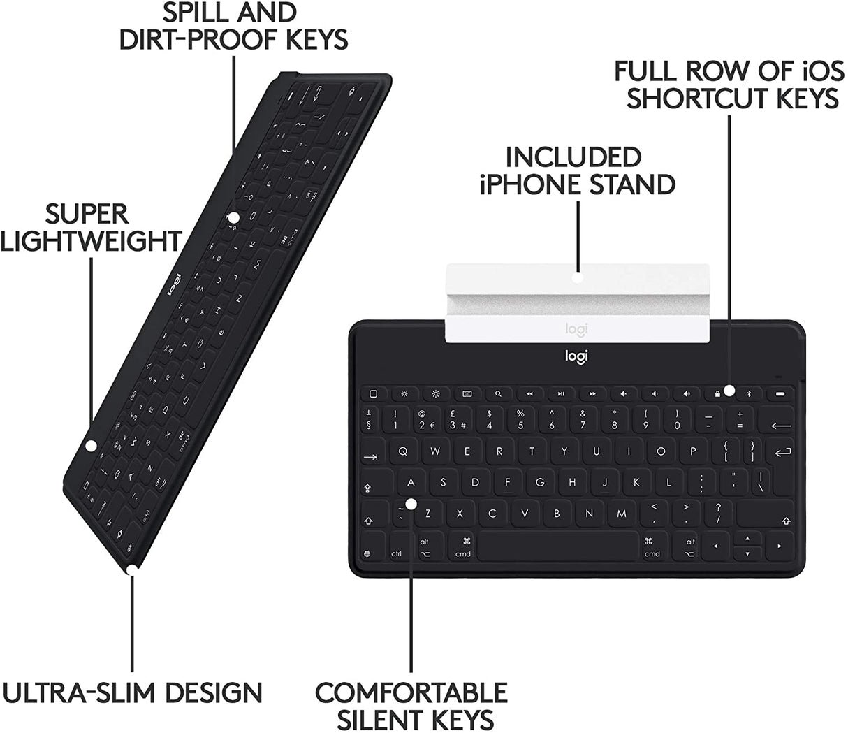 Logitech Keys-To-Go keyboard – with iPhone
