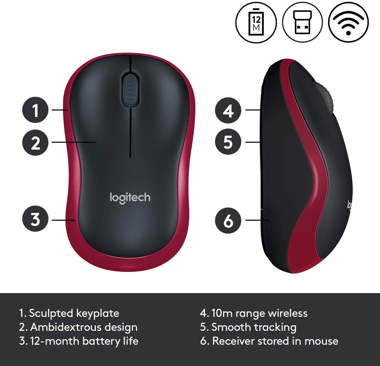 Logitech M185 Wireless Mouse - DokanTech #