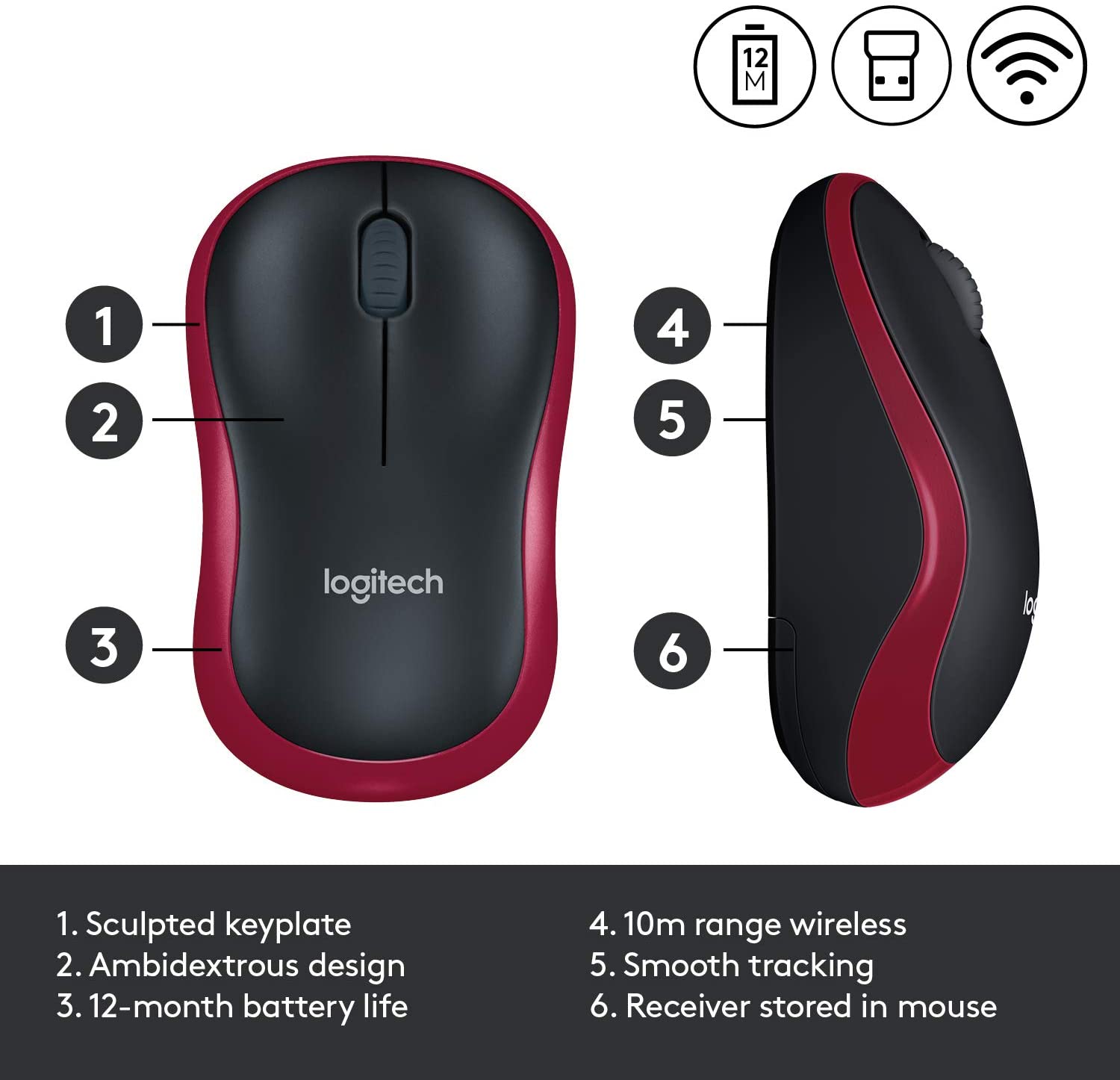 Logitech M185 Wireless Mouse - DokanTech #