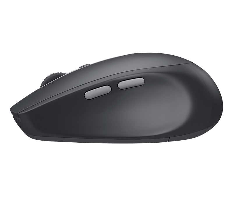 Logitech M590 silent wireless mouse – thumb area detail