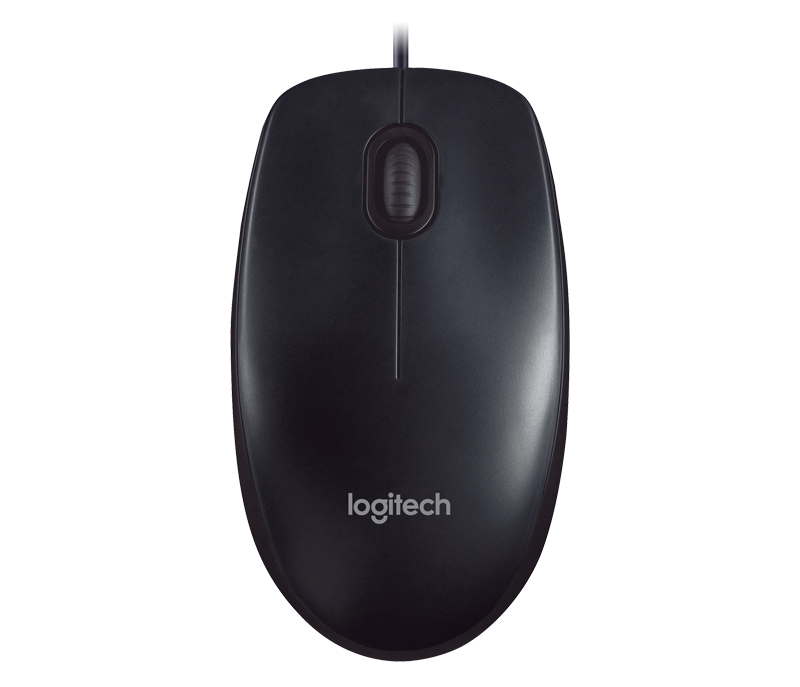 Logitech M90 Optical Wired Mouse - Black - DokanTech #