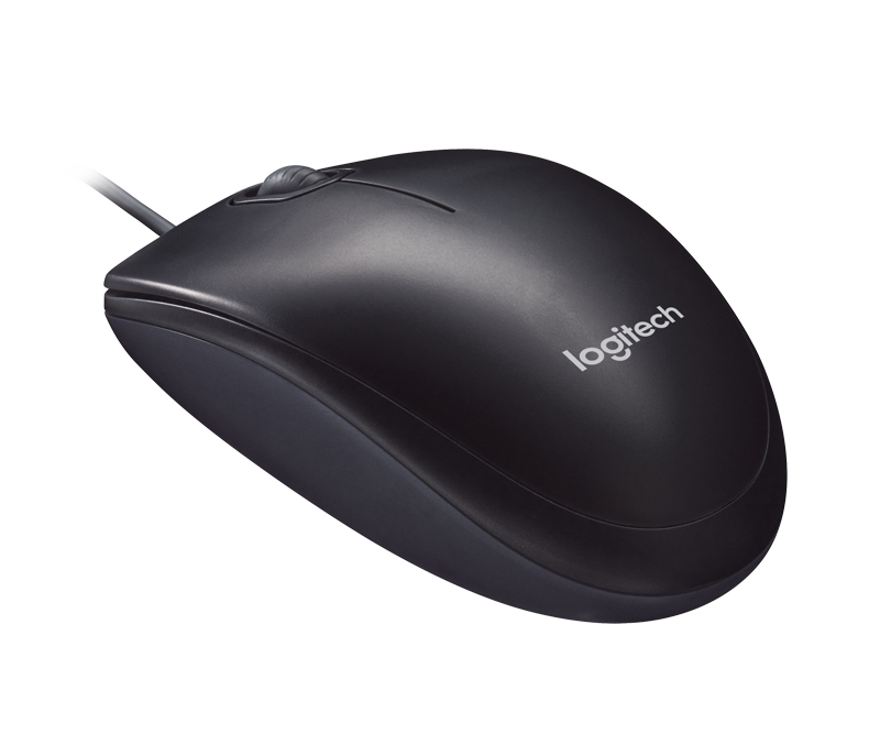 Logitech M90 Optical Wired Mouse - Black - DokanTech #