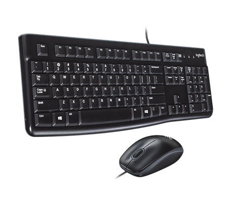 Logitech MK120 Wired Mouse and Keyboard ARA Combo _( Black )