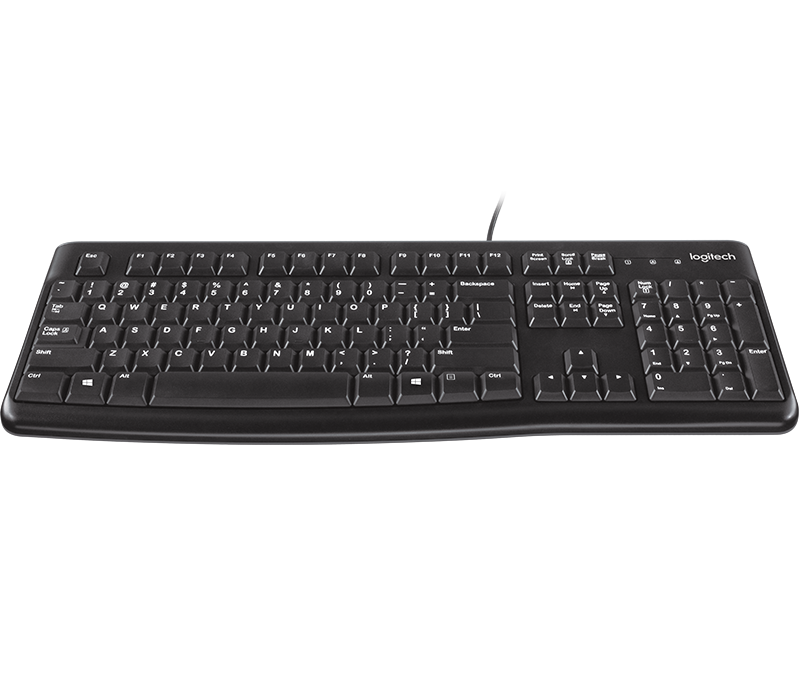 Logitech MK120 combo – mouse side view
