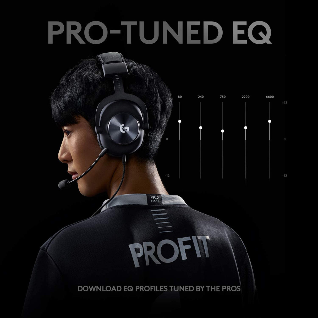 Logitech G Pro X gaming headset – worn in esports setup