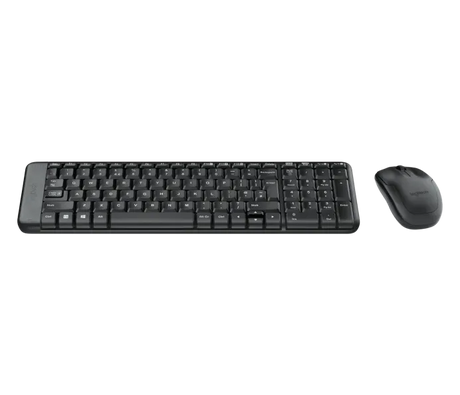 Logitech Mk220  Wireless Keyboard and Mouse Combo  _  Black