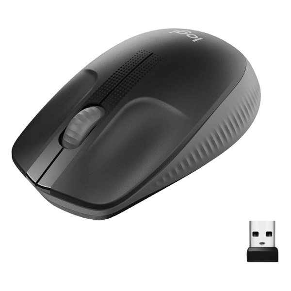 Logitech M190 Wireless Mouse Full Size Ambidextrous Curve Design - DokanTech #