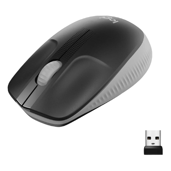 Logitech M190 Wireless Mouse Full Size Ambidextrous Curve Design - DokanTech #
