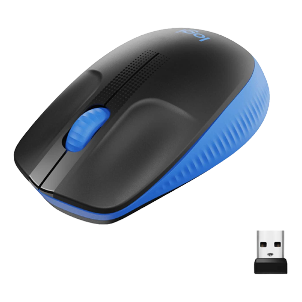 Logitech M190 Wireless Mouse Full Size Ambidextrous Curve Design - DokanTech #