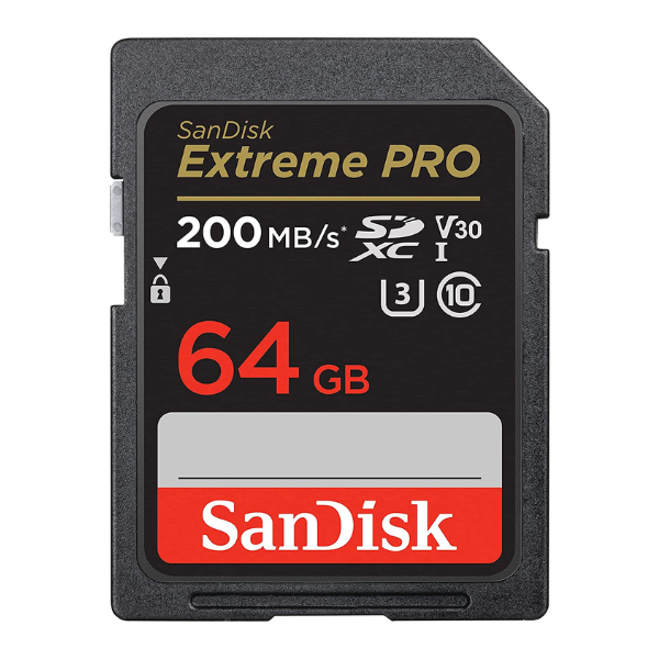 SanDisk Extreme Pro 64GB 200MB/s - SD Card for 4K Video for DSLR - DokanTech #